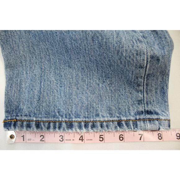 Levi’s 501 Button Fly Jeans Men’s 33x29 Light Wash Straight Fit Haiti - Picture 15 of 15